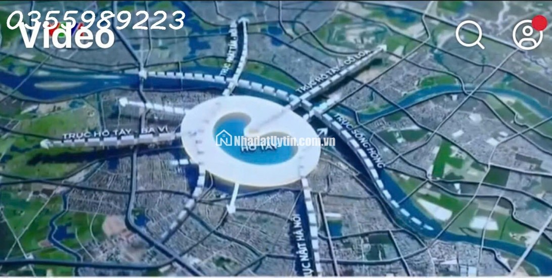 BÁN LÔ GÓC VIP - KINH DOANH -  3 MẶT TIỀN GẦN TRỤC HỒ TÂY- BA VÌ. TỔNG DIỆN TÍCH 135M2. ĐƠN GIÁ 39 TRIỆU/1M2